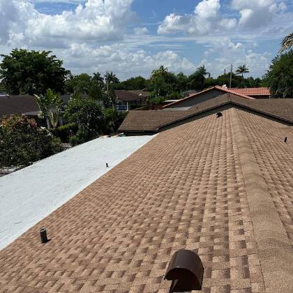 Photo of the finished roof posted by Elena R. with their Google review