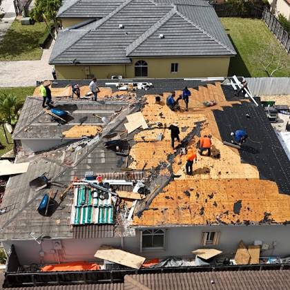Photo of the finished roof posted by Sonia C. with their Google review