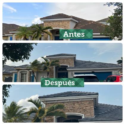Photo of the finished roof posted by Sonia C. with their Google review