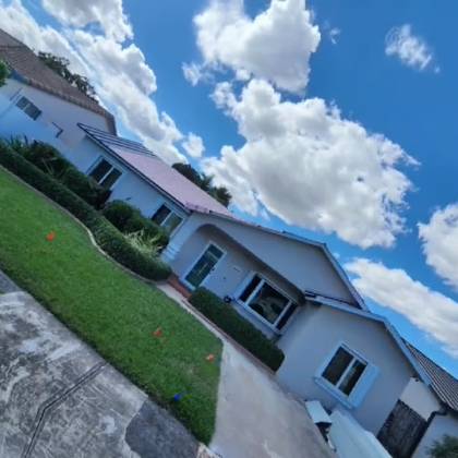 Photo of the finished roof posted by Willie M. with their Google review